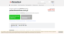 Desktop Screenshot of palacalexandrow.com.pl